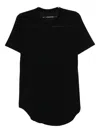 Julius Round Hem T-shirt In Black
