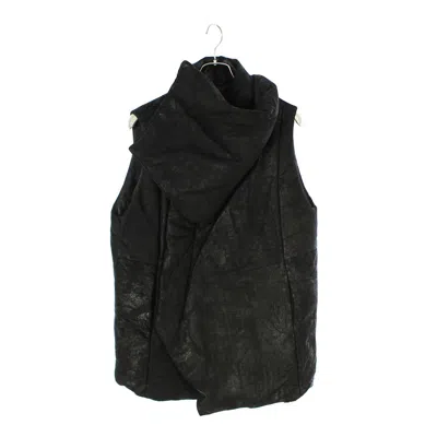 Pre-owned Julius Runway Vest / Lamb Leather In Black