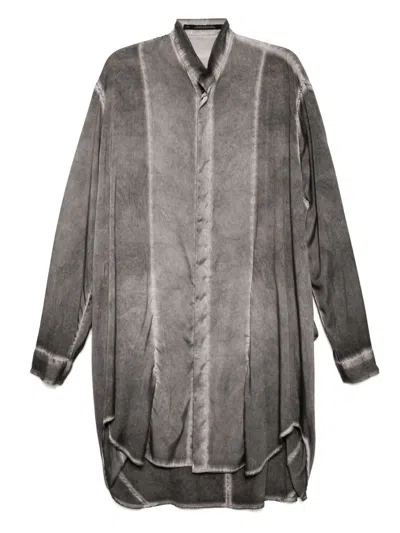 Julius Satin Shirt In Grey
