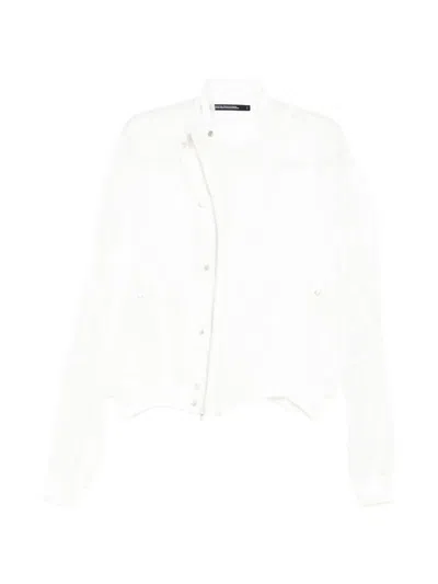 Julius Sheer Panelled Jacket In White