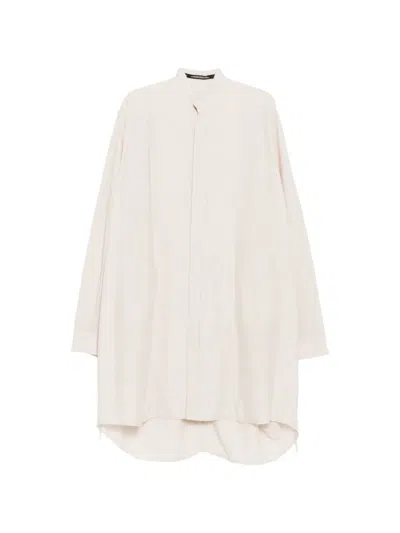 Julius Shirred Shirt In Neutral