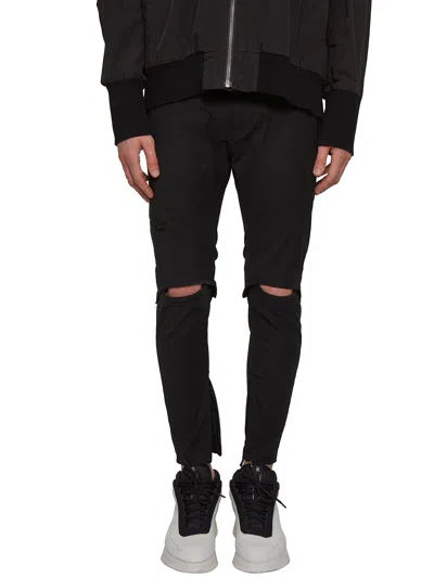 Julius Slim Pants With Gap In Multi