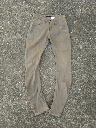 Pre-owned Julius Ss08 Twist Denim In Brown