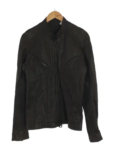 Pre-owned Julius Ss09 Lambskin Leather Riders Jacket In Brown
