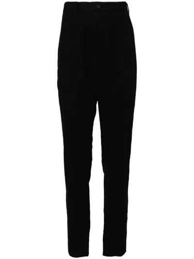 Julius Straight-leg Trousers In Black