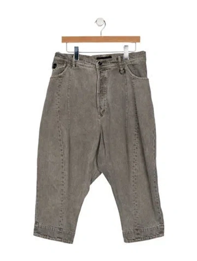 Pre-owned Julius Straight-leg Jeans In Gray