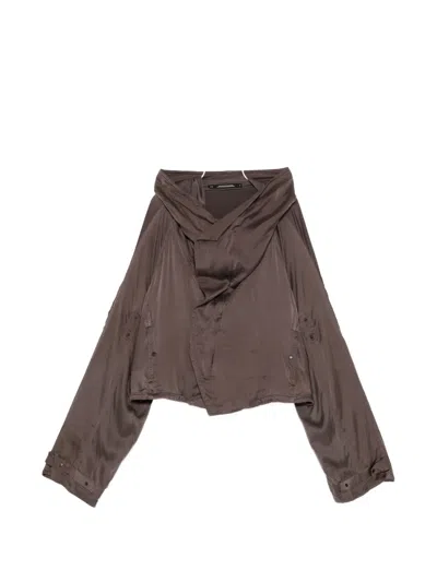 Julius Structural Jacket In Brown