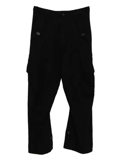 Julius Tapered Trousers In Black