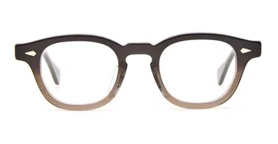 Julius Tart Optical Ar 44x24 - Dark Black Fade Rx Glasses In Metallic