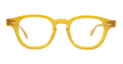 Julius Tart Optical Ar 44x24 - Vintage Yellow Rx Glasses In White