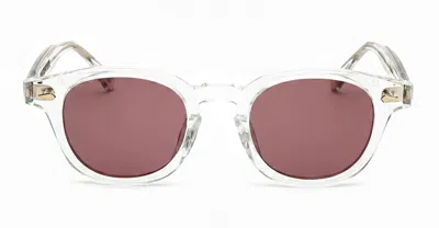 Julius Tart Optical Ar 46x24 - Clear Crystal / Wine Lens Sunglasses In Yellow