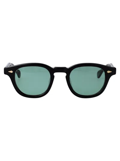 Julius Tart Optical Black Blue Acetate Sunglasses