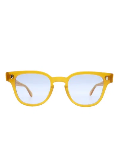 Julius Tart Optical Bryan Round-frame Sunglasses In Yellow
