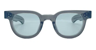 Julius Tart Optical Fdr 46x24 - Grey Crystal Ii / Blue Lens Sunglasses In Gray