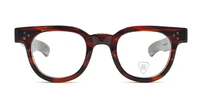 Julius Tart Optical Fdr 46x24 - Demi Amber Rx Glasses In Burgundy