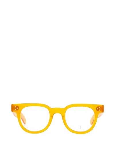 Julius Tart Optical Fdr Round-frame Glasses In Gelb
