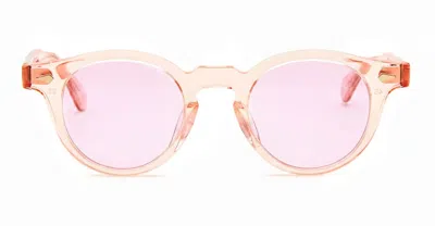 Julius Tart Optical Harold 43/23 - Fresh Pink / Pink Lens Sunglasses In Orange