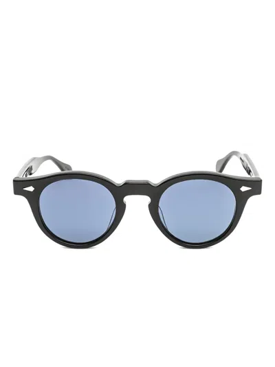 Julius Tart Optical Harold Round-frame Sunglasses In Black