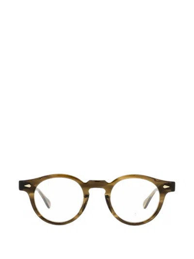 Julius Tart Optical Harold Round-frame Glasses In Brown