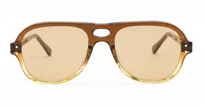 Julius Tart Optical Holly - Brown Gradient / Light Brown Sunglasses In Orange