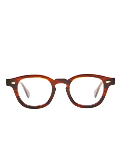 Julius Tart Optical Round-frame Glasses In Brown