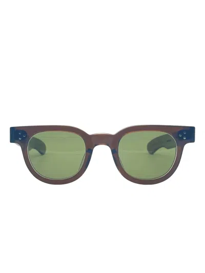 Julius Tart Optical Round-frame Sunglasses In Brown