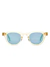 Julius Tart Optical Round-frame Sunglasses In Yellow
