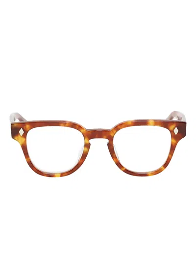 Julius Tart Optical Tortoise Glasses In Brown