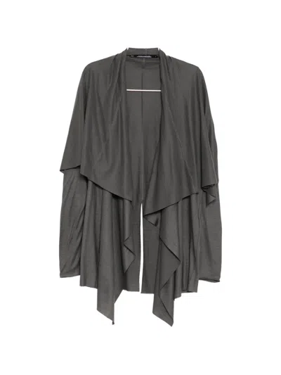 Julius Veiled Cardigan In Gray