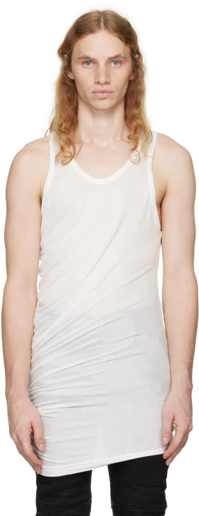 Julius White Drape Tank Top In Off-white