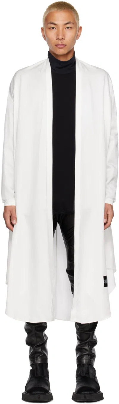 Julius White Robe Cardigan In Off White