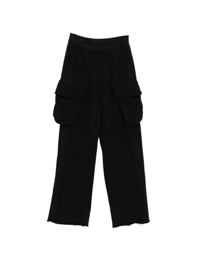 Julius Wide-leg Trousers In Black
