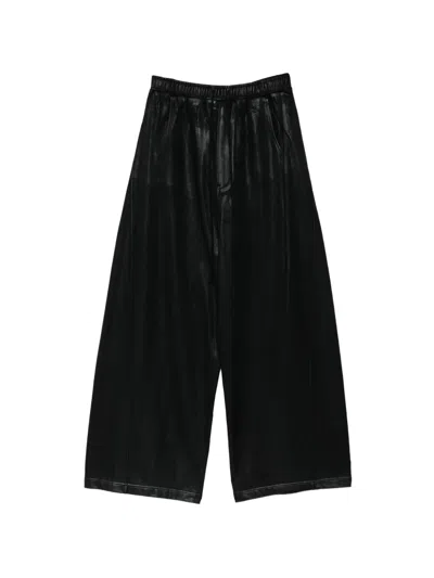 Julius Wide-leg Trousers In Black