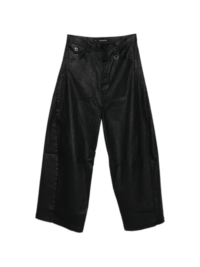 Julius Wide-leg Trousers In Black