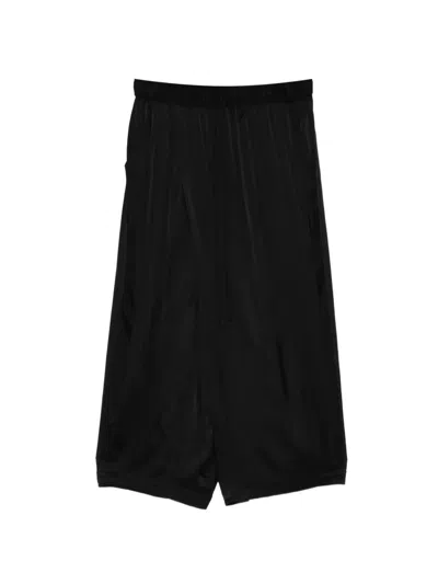 Julius Wrapped Trousers In Black