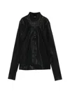 Julius Zip- Front Stand- Collar Jacket In Black