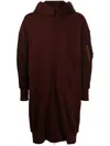 Julius Zip-up Hooded Coat In Red