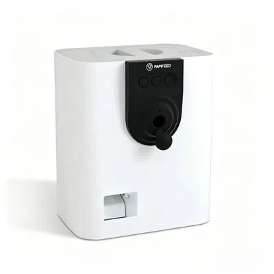 July Automatic Timed Pet Feeder, Programmable Dry Food Dispenser For Cats Small Dogs In White
