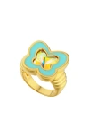 JULY CHILD Y2K BUTTERFLY BLUE RING