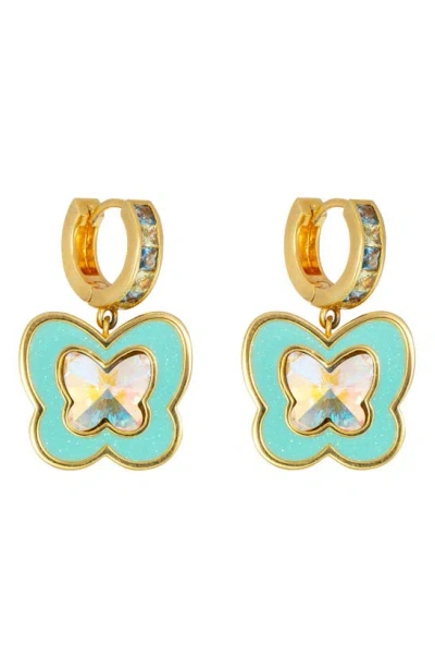 July Child Ziggy Butterfly Drop Earrings In Blue