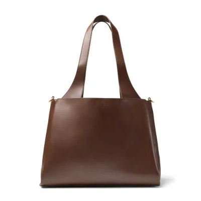 July Juliette Soft Work Tote In Brown