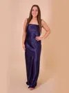 Jump Apparel 13340 Long Formal Cowl Prom Dress In Blue