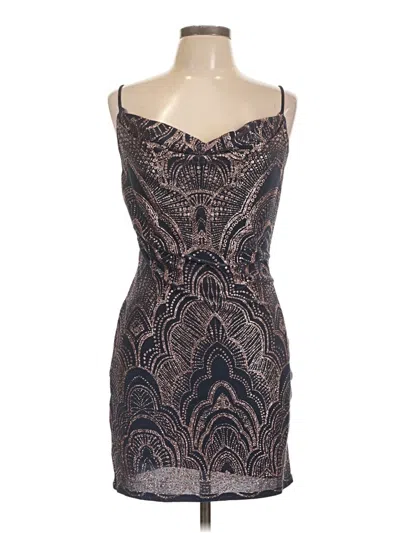 Pre-owned Jump Apparel Cocktail Dress In Brown