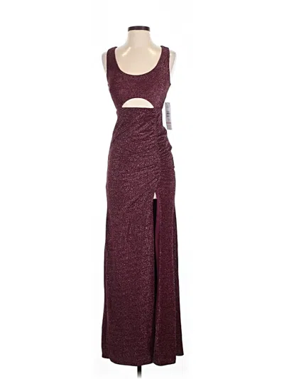 Jump Apparel Cocktail Dress In Burgundy
