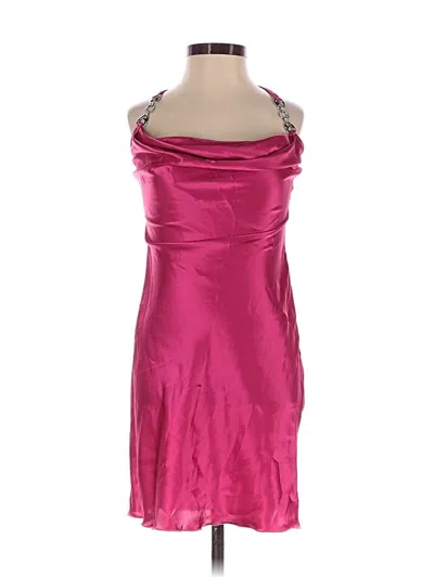 Pre-owned Jump Apparel Cocktail Dress In Burgundy