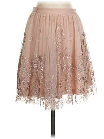 Pre-owned Jump Apparel Formal Skirt In Tan