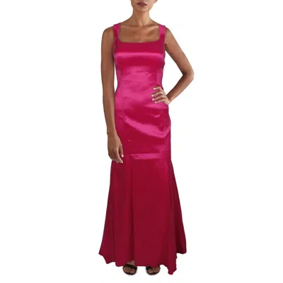 Jump Apparel Juniors Womens Lace-up Mermaid Evening Dress In Gold