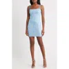 Jump Apparel Sequin Detail Strappy Back Cocktail Minidress In Blue