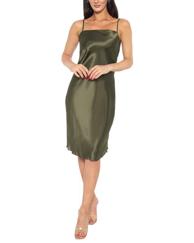 Jump Apparel Solid Mini Dress In Green