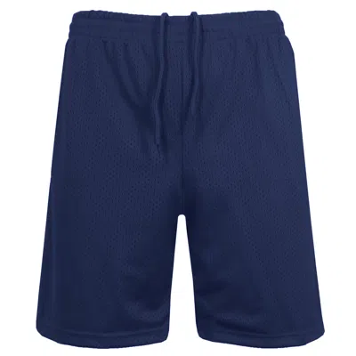 Jump Start Men's Lightweight Breathable Moisture Wicking Mesh Shorts In Blue